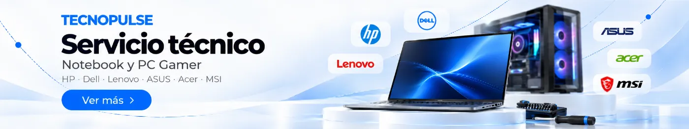 Servicio técnico Tecnopulse para notebooks y PC Gamer